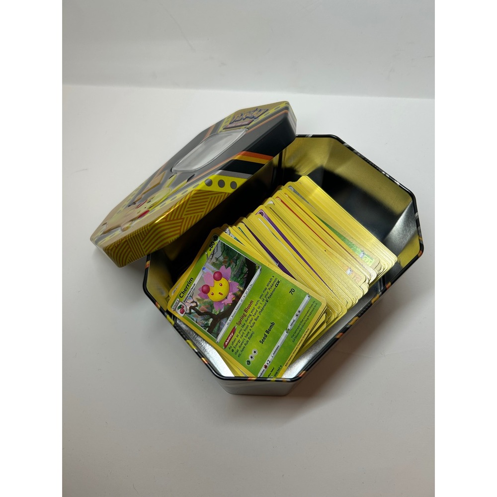 Pokemon TCG Card Lot with Pikachu Eevee V Powers Tin Holo Reverse Holo Bulk